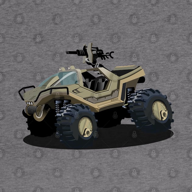 Cartoon sci-fi vehicle by Mechanik